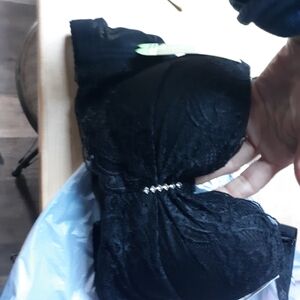 Elegant Black Lace Bra